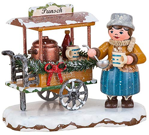 Hubrig Winterkinder Punschwagen 9x8cm, Erzgebirge, Neuheit 2016
