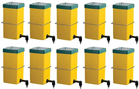 Olba 10 Kaninchentränke 1l, Nippel-Trinkflasche, Nagertränke 1I, Nippeltränke gelb