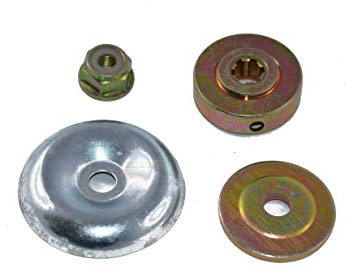 Set 4-teilig Messerschraube Messeraufnahme für Motorsense Aram-Trade, Boomag-Germany, Fuxtec, Helo, Horn, Mc Dillen, Raptor, Rotfuchs, Steel, Stenson, Tarus, Timbertech - ausgewählte Modelle