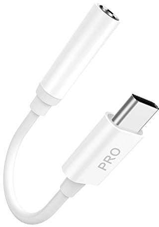 Adaptador De Áudio Dudao Adaptador De Fone De Ouvido USB Tipo C para Mini Jack De 3,5 Mm Branco