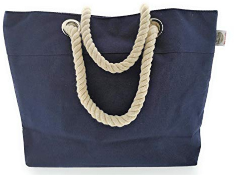 MC Trend XL Strandtasche hochwertige Umhängetasche für den Urlaub 54x37x17 cm großer Shopper mit Innentasche Beach Bag