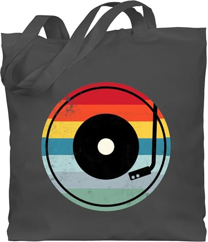 Shirtracer - Baumwolltasche - Retro Vintage Vinyl