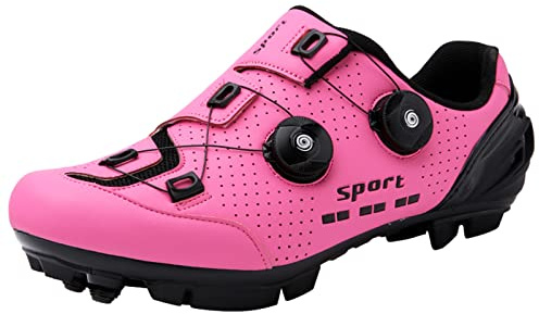 ZHENSI Damen-Fahrradschuhe Rennrad-Mountainbike-Schuhe Kompatibel Mit Cleats Swivel Closed Lightweight,B,42 EU
