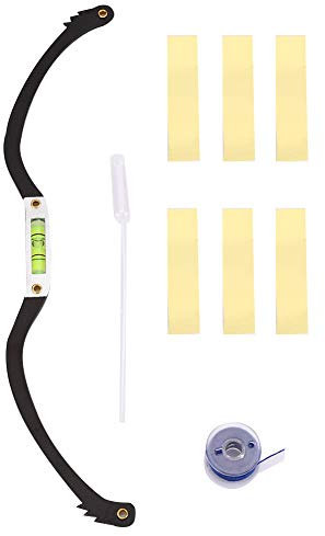 Joyzan Augenbrauen Lineal, Symmetrisches Augenbrauen Markierungslineal Tattoo Mapper Messen Permanent Make Up Bogen Pfeil Balance Verlängerungsform Schablone Hilfswerkzeug Braue Microshading(Schwarz)