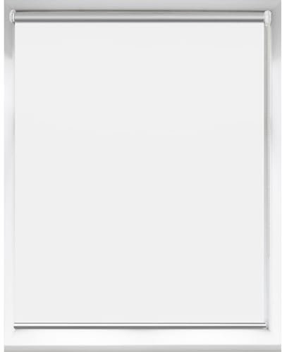 Verdunklungsrollo Ohne Bohren 30 x 90 cm Sonnenschutz Blickdicht Seitenzugrollo Verdunkelungs-Rollo Verstellbare für Fenster und Türen, Weiß
