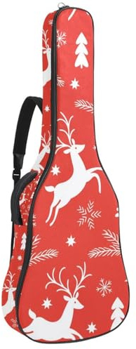 Eslifey Akustikgitarre Tasche Bunte Punkte Verstellbarer Schultergurt Gitarre Fall Gig Bag 40 41 42 Zoll, Farbe 4, 42.9x16.9x4.7 in