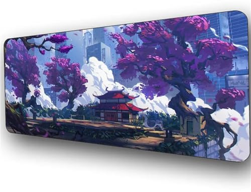 Tainrun Tapis de Souris de Jeu XXL - 1000x500mm - Dessin Animé - Tapis de Clavier Antidérapant avec Bords Cousus - Lavable et résistant - pour Joueur,Bureau et Maison