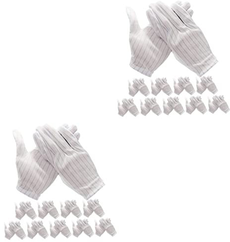 OSALADI 20paare Anti-statik-handschuhe Elektronikmontage Reparatur Ergonomisches Design Leicht Flexibel Schutzhandschuhe Für Sicheres Arbeiten