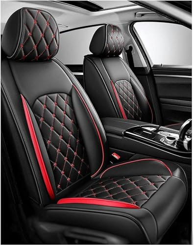 FROON Sitzbezüge Auto Autositzbezüge Universal Set für VW Volkswagen Golf 4 Golf 4 Sport Golf 5 Golf 6 Golf 6 Variant Auto Zubehör, Rot
