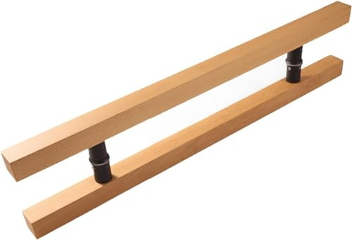 Usknxiu Türknäufe außen für Holz-/Glas-/Metalltüren, Türgriff, Rücken an Rücken Installation Schuppen Garagentor Eingangstürknauf, langlebiges Griffset,B,120CM