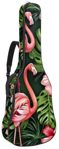 Exotisches Zebra-Wildtier im Aquarell-Stil, gepolsterte Gitarrentasche, schützende Akustikgitarre, Gigbag für E-Bass, Konzertgitarre, Mehrfarbig 04, 42.9x16.9x4.7 in, Lässiger Tagesrucksack