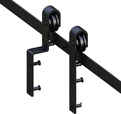 Kit de herramientas de derivación para puerta corredera de 11 pies, sistema de doble pista para un funcionamiento suave, duradero y fácil de instalar, ideal para armarios y separadores de habitaciones
