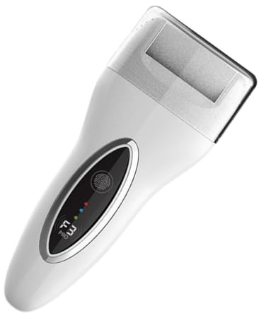 Pulidor de Pies Eléctrico Recargable Portátil Blanco para Pedicura | Lijadora de Pie y Suavizador, Removedor Eléctrico de Callos para Pies, Cuidado de Pies en Casa