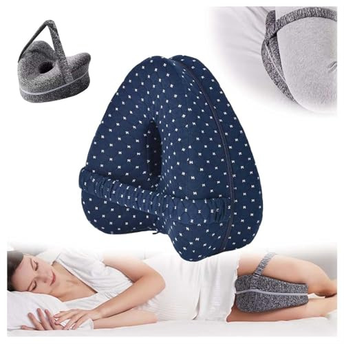 HINNVCL Oreillers d'alignement pour les personnes dormant sur le côté, oreiller d'alignement des hanches, coussin de genou pour les personnes dormant sur le côté, oreillers de jambes pour dormir