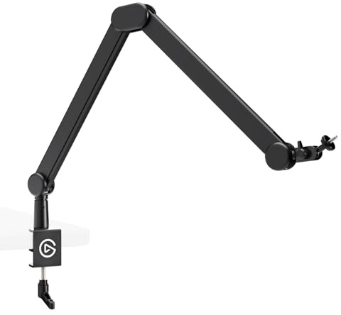Elgato Wave Mic Arm – Brazo articulado de Estudio para Streaming y podcasting, con Canales para Cables, Abrazadera de Escritorio y extensión elevadora, para micrófonos USB y XLR