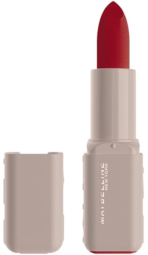 Maybelline New York Labial Sérum, Color Intenso, Labios Hidratados y con Volumen, Enriquecido con Ácido Hialurónico, Hasta 8H *de Hidratación, Maybe It's Serum Lipstick, Tono: 004, Wild Card