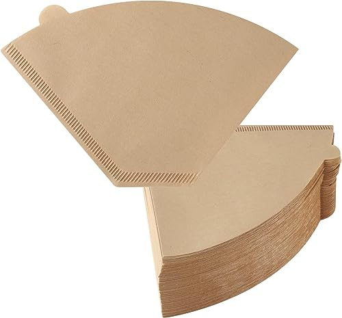 RYELDOM Filtros de Papel para Cafetera Moka 2 y 4 Tazas - Filtración Natural y Limpia, Papel No Blanqueado, Universal para Moka Tradicionales - Accesorios Café, Prácticos y Desechables (4 Tazas)