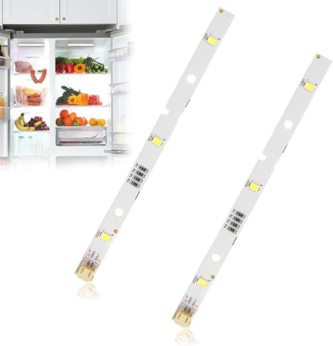2 tiras de luz LED para frigorífico RONGSHENG/HISENSE, tiras de luz para frigorífico, compatible con Rongsheng/Hisense E349766 MDDZ-162A 1629348 DC12V