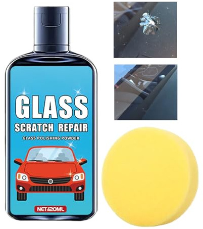 Windschutzscheibe Kratzer Entferner - 120ml Fenster Kratzer Reparatur Mit - Auto Politur Lösung,Für Garage Auto LKW Haushalt Tägliches Pendeln Reisen Detailing SUV