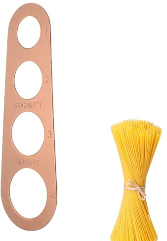 Outil de Mesure des Spaghettis – Conception en Acier Inoxydable, Portion de pâtes, 4 portions, Gadget de Cuisine | Appareil de Mesure de Cuisson, Parfait pour la préparation du dîner de pâtes au