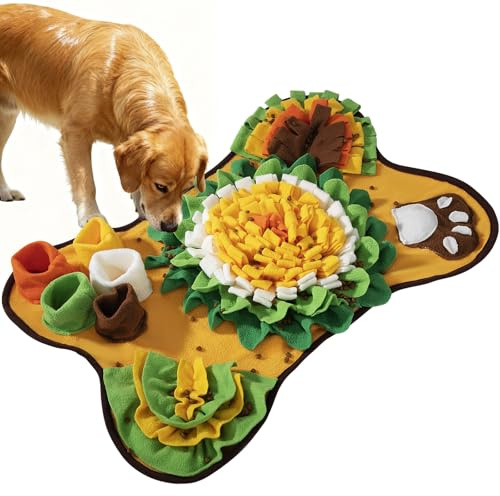 Alfombra Olfativa Perros Estera de Alimentación Lenta para Entrenamiento de Forrajeo Juegos Inteligencia Resistente Antideslizante Lavable para Perros de Todos los Tamaños 61 * 42cm
