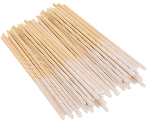 BELLIFFY Bastoncillos de Algodón Largos y Punta para Limpieza en Lugares Difíciles para 150 Fuerte Absorción de Agua para Maquillaje y Salón de Belleza