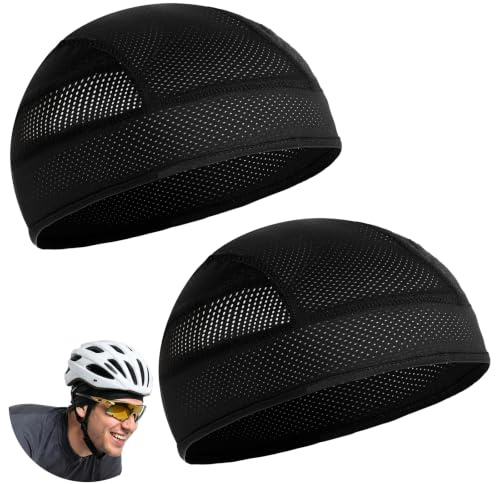 Adiwo Cykling Kepsar Unisex, Cykling Hatt, Låg Hjälmmössa, Underhjälmhatt, Sommar Andningsaktiv Mesh, UV-skydd för Män och Kvinnor för Motorcykel Cykel Utomhusaktiviteter