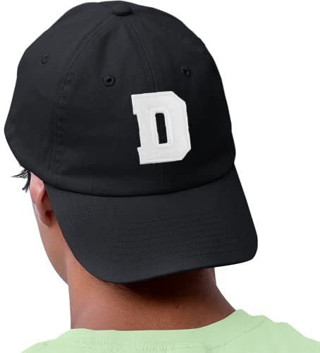 morefaz Unisex pojkar flickor mössa baseballkeps hatt barn keps alfabet A-Z TM, D, En Storlek