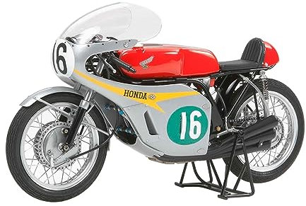 Tamiya 14113 1:12 Honda RC166 GP Racer 1960 - originalgetreue Nachbildung, Plastik Bausatz, Basteln, Modellbausatz, Zusammenbauen, unlackiert, Mehrfarbig