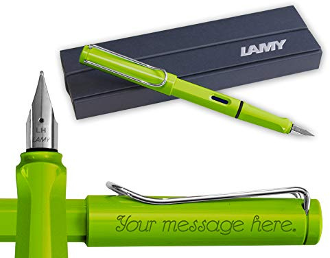 Lamy Safari Green Fountain Pen - Gift Boxed - FREE ENGRAVING (Left-Handed (LH))