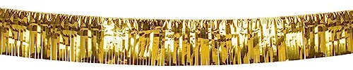 Boland - Metallic Fransen Girlande, 6 m | Hängedekoration für Mottoparty, Geburtstag, Hochzeit, Karneval und Party
