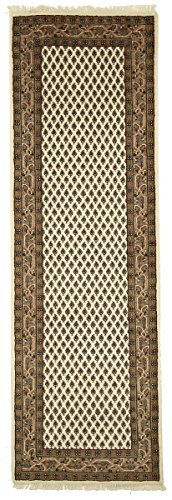 Nain Trading Indo Sarough Mir 82x300 Handgeknüpft Orientteppich Läufer Teppich Wolle Indien