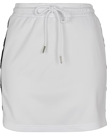 Urban Classics Damkjol för kvinnor spårkjol, Vit (Wht/Blk/Wht 00863), M