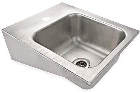 Handwaschbecken Waschbecken CNS Edelstahl Wandmonatge schmal Becken