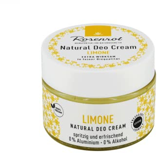 Rosenrot Naturkosmetik - Deo Creme - Limone - Spritzig & erfrischend - 0% Aluminium - 0% Alkohol - VEGAN