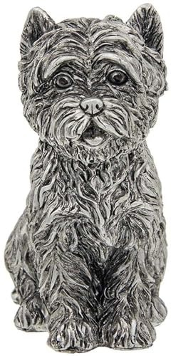 Shudehill Giftware Dekofigur Westie sitzender Hund, Kunstharz, klein