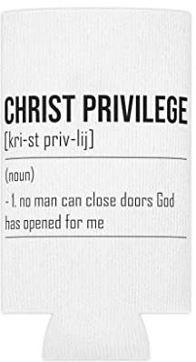 Bierdosenkühler Hülse Inspirierend Christentum Privilegien Statements Devotees Motivational Slim Can
