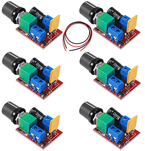 RUNCCI-YUN 6pcs 3V 6V 12V 24V 35V 5A PWM Motor-Drehzahlsteller,DC drehzahlregler 12v,Motordrehzahl Schalter Controller Led Volt Regler Speed Controller LED Dimmer
