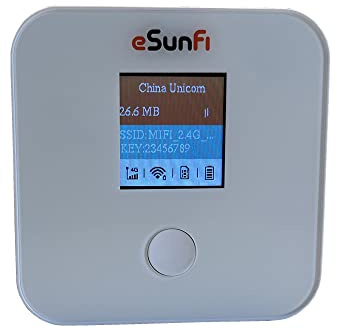 Sunhans eSunFi SHFiEL40 4G LTE - Router WiFi móvil portátil de alta velocidad en todo el mundo, no necesita tarjeta SIM, soporta 10 dispositivos conectados, red inalámbrica segura