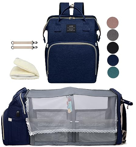 Blue Diaper Bag Backpack for Mom: Large Baby Bags with Changing Station for Toddler Boys Girls Women Dad Mommy Men Travel Backpack Newborn Essential Pañaleras Bebe Niña Niño Baby Registry Search