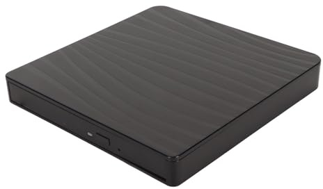 Externes DVD-Laufwerk, USB 3.0 5 Gbit/s Hochgeschwindigkeits-DVD-Leser, Geräuscharmer DVD-Brenner für Laptop-Desktop-AIO
