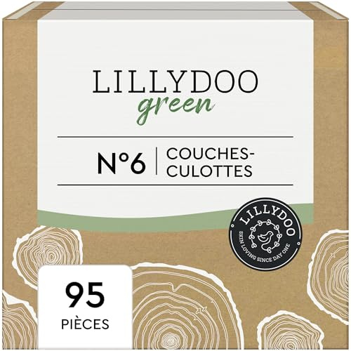 LILLYDOO green umweltschonende Pants, Größe 6 (15+ kg), Monatsbox (95 Stück)