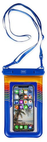Legami - Vattentätt mobiltelefonfodral, flytande fodral för smartphone, vattentät väska, lufttät stängning, pekskärmskänslighet, max 6,5 tum undervattensfodral, 13 x 22 x 1,5 cm, vågor