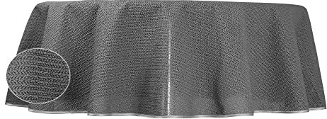 Tischdecke Gartentischdecke Anthrazit 160x220 cm oval PVC Weichschaum rutschfest Outdoor wetterbestädnig Balkon Terrasse