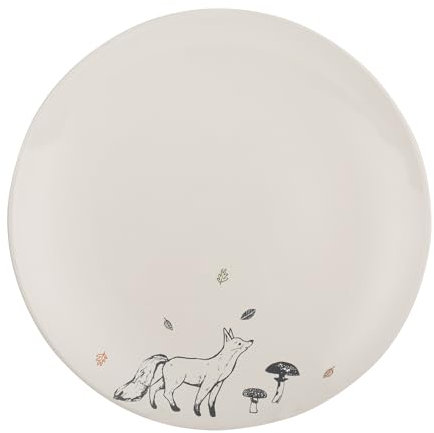 Price & Kensington Woodland Dinner Plate 27.7cm Microwave and Dishwasher Safe Novelty Style Made from Stoneware Stylish Dinnerware