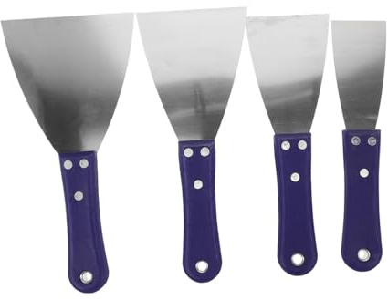 Gadpiparty 4stücke Edelstahl Spachtel Für Trockenbau Flexible Putty Scraper Zum Abziehen Glätten Und Reinigen Von Oberflächen
