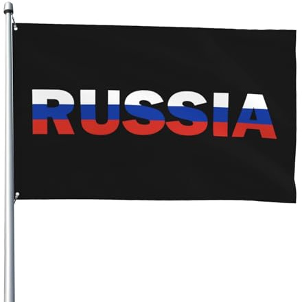 Bandera Bandera De Rusia Texto En Ruso Word Art Banderas De Pared Resistente A La Intemperie Reforzada Banderas De Poliéster, Para Boda, Exterior, Fiesta, 90x150cm