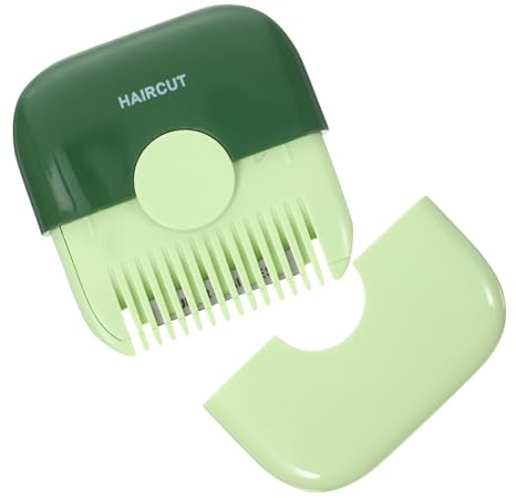HAMPPLIES Tondeuse Manuelle Pour Pointes Fourchues Acier Inoxydable Peigne Compact Portable pour Femmes Coupe Précise et Pratique des Fourches et Franges