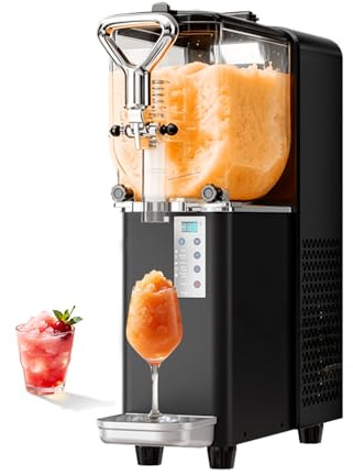 GSE Slush Machine 4L Large Capacity for Home, Commercial, Party, Frozen Drink Maker No Ice/Preparation Needed, Multi-function Slushie Machine for Slush, Milkshakes, Margarita, Frappé, Auto-Clean