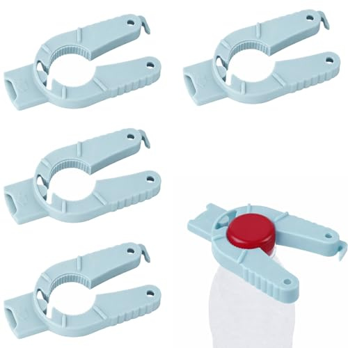 4 Stück Multifunktionaler Flaschenöffner Für Senioren,3 in 1 Plastik Deckelöffner Schraubverschluss öffner,Drehverschlussöffner für Dosen, Plastikflaschen, Glasflaschen, Dichtungsringe
